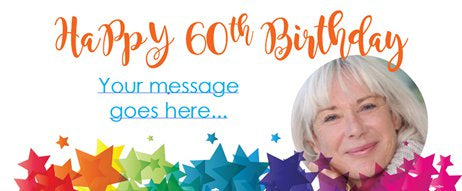 Personalised 60th Birthday Banner