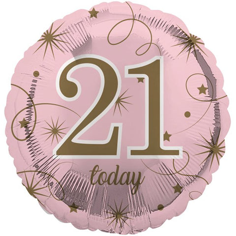 21st Pink Birthday Balloon