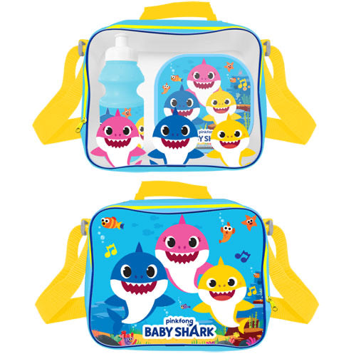 Official Baby Shark Lunch Bag Set 3 Piece