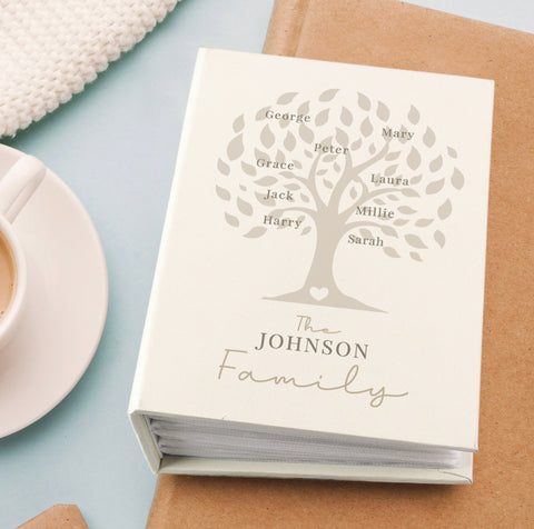 Personalised Family Tree 6x4 Photo Album with Sleeves