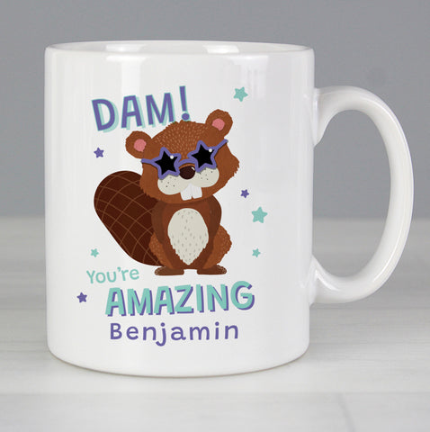 Personalised Dam You're Amazing Mug