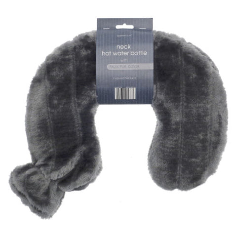 Neck Hot Water Bottle - Charcoal