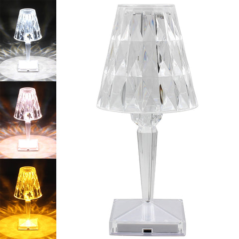 LED Ice Diamond Lamp - White