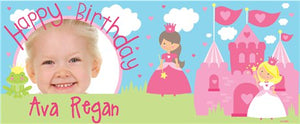 Personalised Princess Castle Birthday Banner