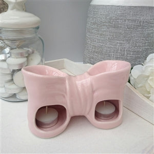 Bow Double Ceramic Wax Melter - Pink