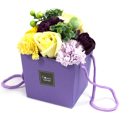 Soap Flower Bouqet - Purple Flower Garden
