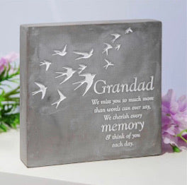 Thoughts Of You Graveside Plaque - Grandad