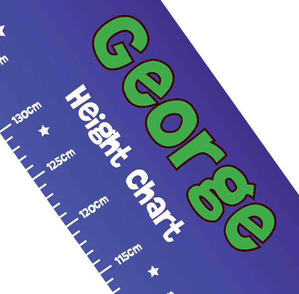 Personalised Space Height Chart