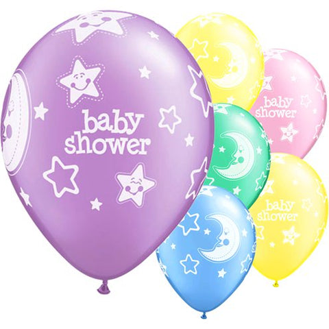 Baby Shower Moon & Stars Balloons