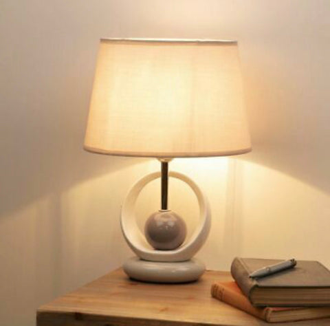 Grey & Cream Table Lamp