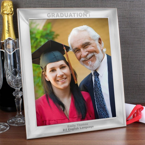 Personalised Graduation 8x10 Silver Photo Frame