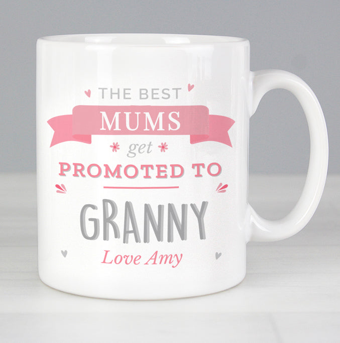 Personalised Pink Promoted To Mug