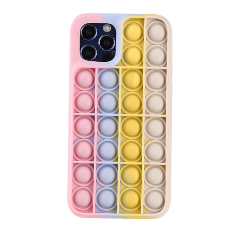 3D Fidget Rainbow Soft Silicone Case Restless Cover Back Case - iPhone 12