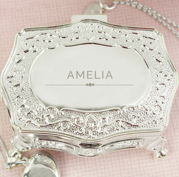 Personalised Classic Small Antique Trinket Box