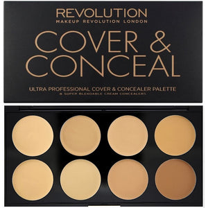 Revolution Ultra Cover and Conceal Palette – Light To Medium