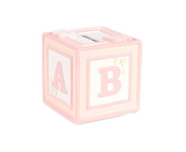 Pink ABC Money Box