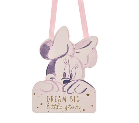 Minnie Dream Big Little Star Plaque