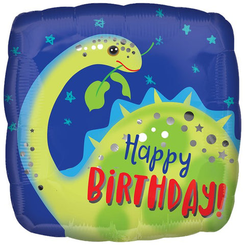 Brontosaurus Happy Birthday Balloon
