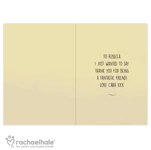 Personalised Rachael Hale Friends Forever Card