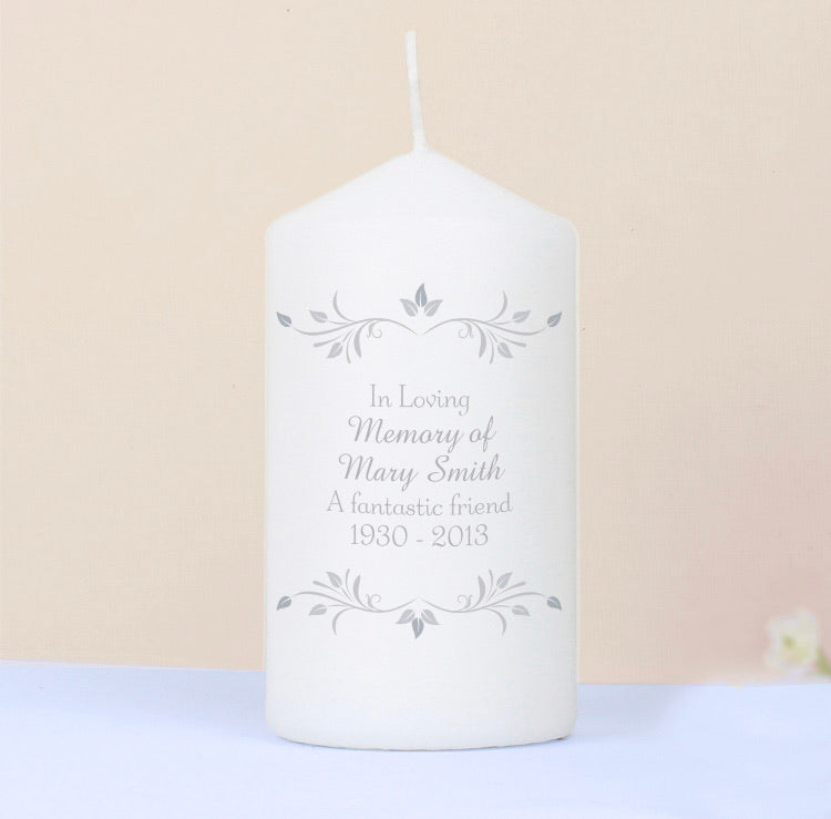 Personalised Sentiments Candle