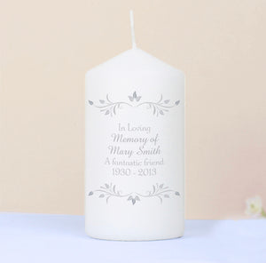 Personalised Sentiments Candle