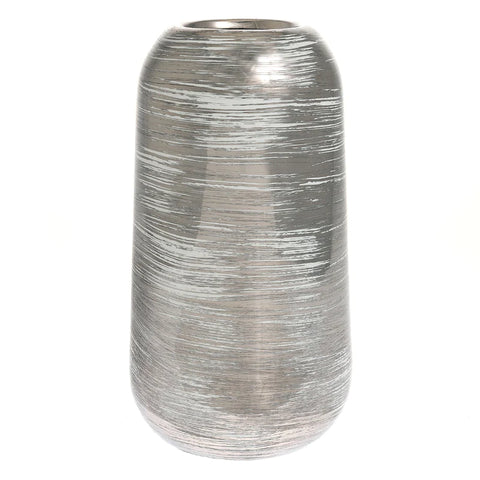 Silver Swirl Vase