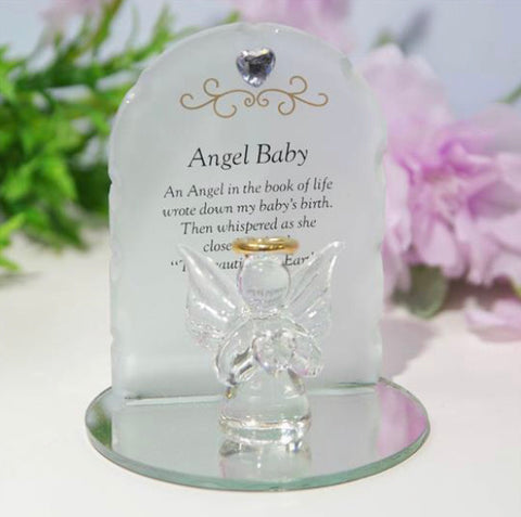 Thoughts Of You Glass Angel Ornament - Angel Baby