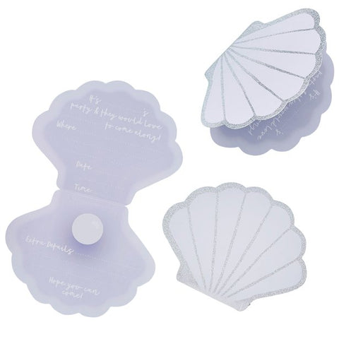 Shell Party Invitation Cards