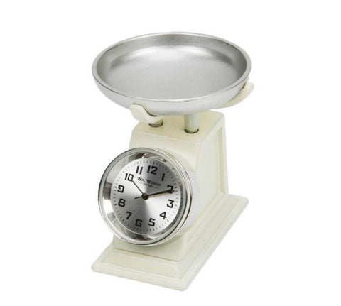William Widdop Miniature Clock - Weighing Scales