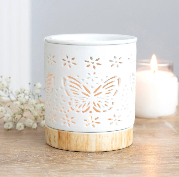 Butterfly Matte Ceramic Oil Burner