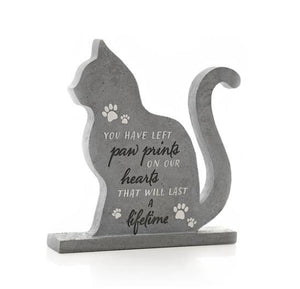 Cat Shaped Memorial Stone