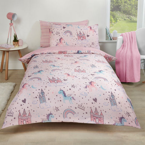 Unicorn Kingdom Duvet Set - Pink