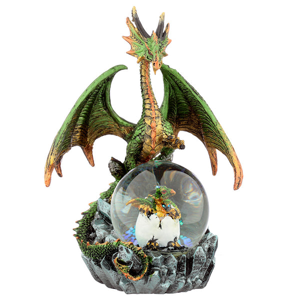 Crystal Orb Dark Legends Dragon Waterball Snow Globe