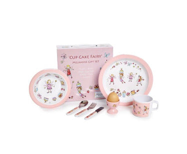 Cupcake Fairy 7 Piece Melamine Dining Set