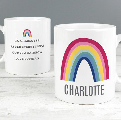 Personalised Rainbow Mug