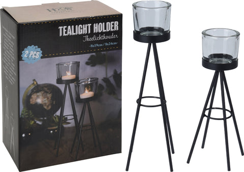 2 Tall Tealight Holders