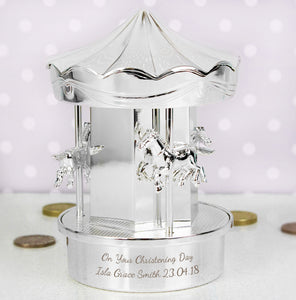 Personalised Carousel Money Box