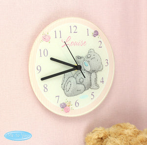 Personalised Me To You Glass Clock