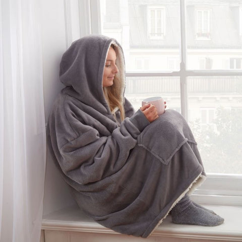 Supersoft Hoodie Blanket - Charcoal Grey