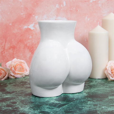 Lower Body Vase - White