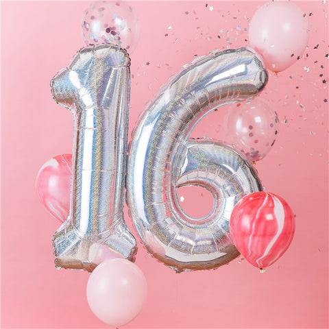 Age 16 Iridescent Balloon Kit