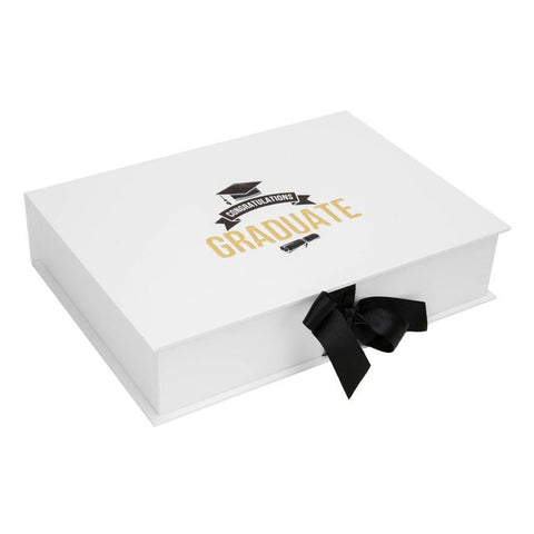 Gold Foil Embossed Graduate Keepsake Box