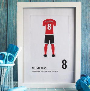 Football Kit Print A4 Framed Print