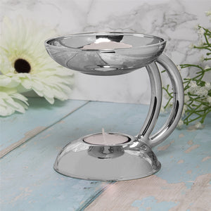 Standing Silver Oil Burner / Wax Melter