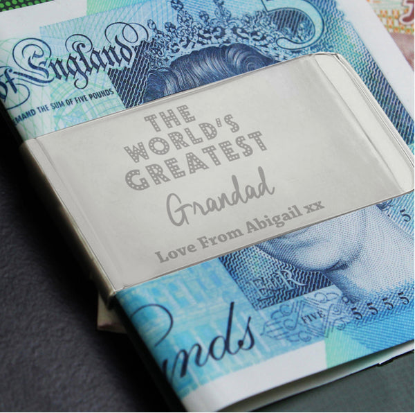 Personalised 'World's Greatest' Money Clip