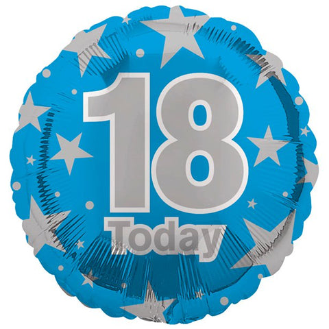 18th Blue Birthday Balloon
