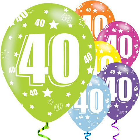 40th Birthday Assorted Balloons