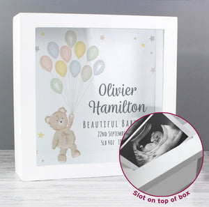 Personalised Teddy & Balloons Fund Box