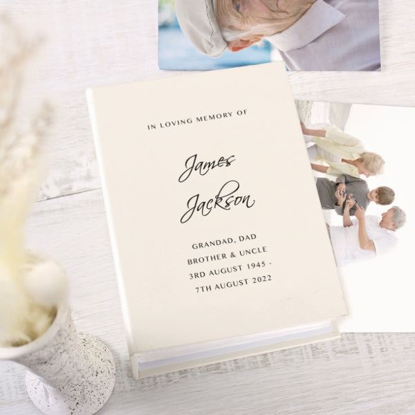 Personalised Free Text 6x4 Photo Album with Sleeves