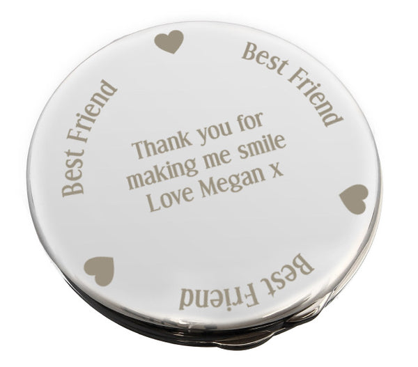 Personalised Best Friend Compact Mirror